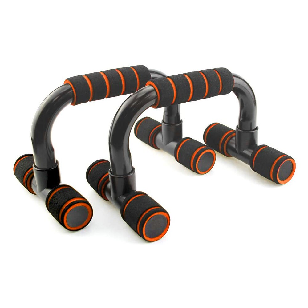 2 Stuks I-Vormige Push-Ups Bars Sport Fitness Push Up Stands Muscle Exerciser Fitness Apparatuur Voor Thuis gym: Oranje