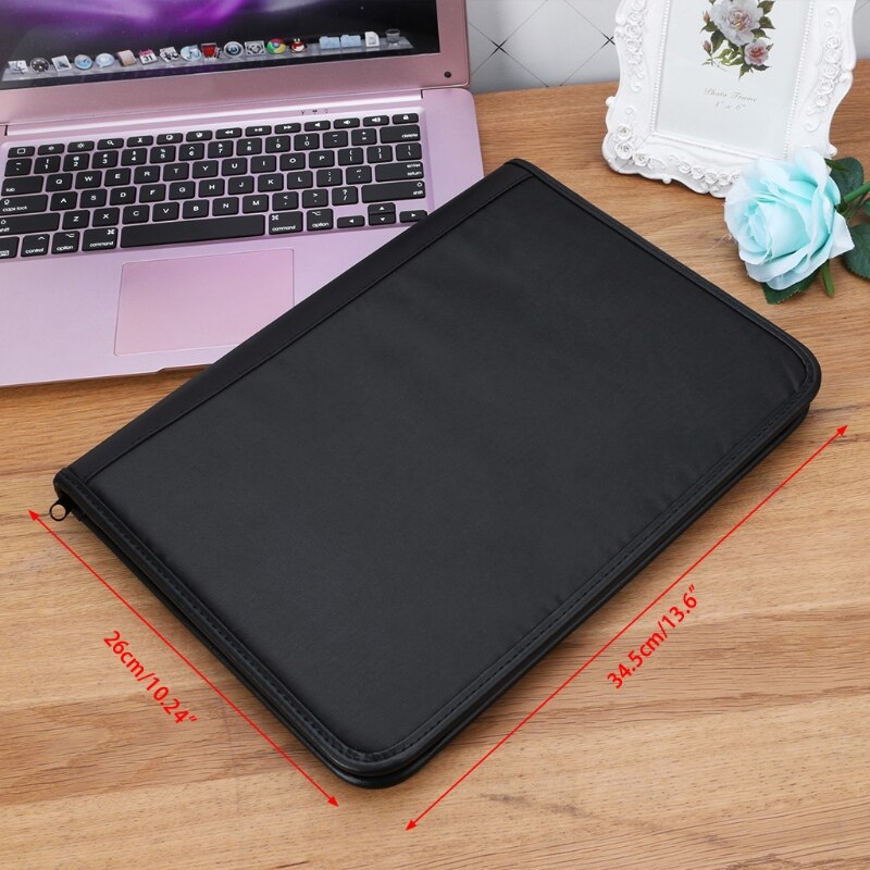 A4 Folder Conference File Document Organizer Manager Layout Clip Business Bag