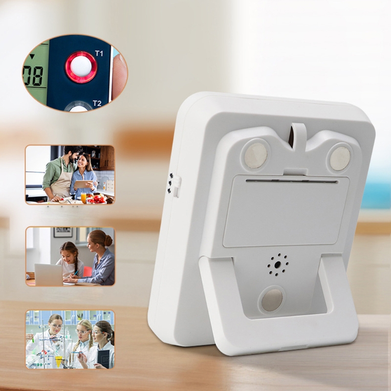 Digital Kitchen Timer Magnetic Count UP/Down Timers Large LCD Display Big Digits Back Stand Wall Mounted Cooking Study