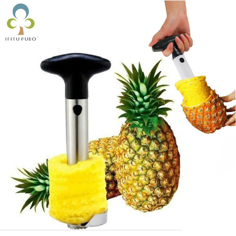 Frugt ananas corer skiver skræller parer cutter køkken cutter peeler let værktøj rustfrit stål eller plast wyq