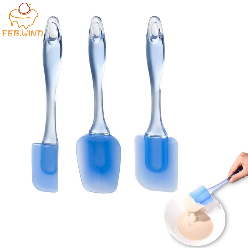 1 Pcs Large Heat Resistant Silicone Spatula Flat Icing Spatula Cake Decorating Tools Pastry Accessories Baking Spatulas 611