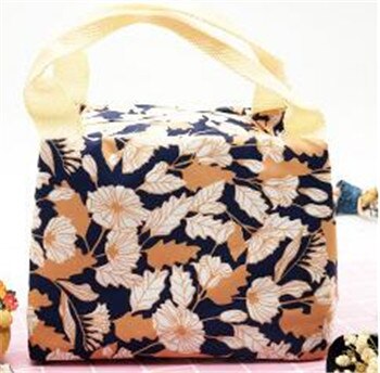 Outdoor Picnic Bag Strip Flamingo Insulated Lunch Bag Picnic Basket Animal Hiking Camping Travel Thermal Lunch Box Bag Cooler: Gold