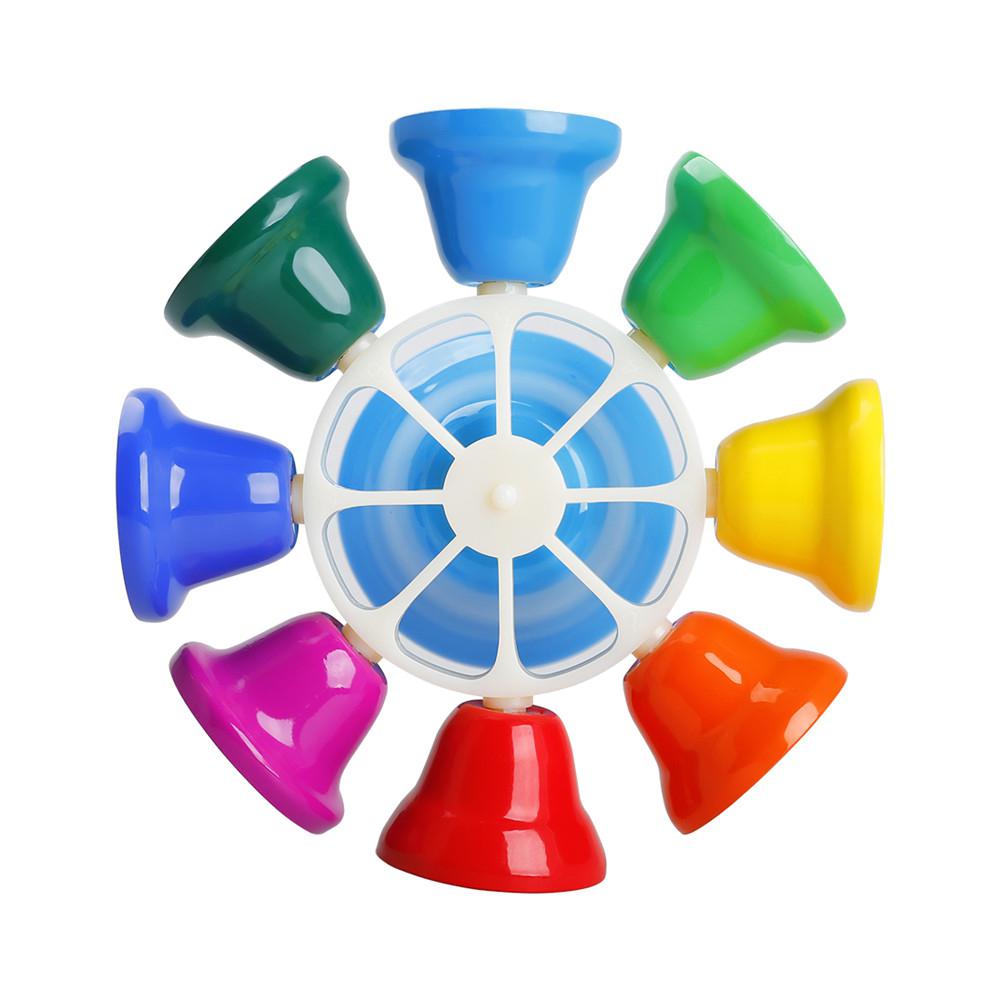 Instrument de Percussion pour enfants, horloge rotative à huit tons avec battement