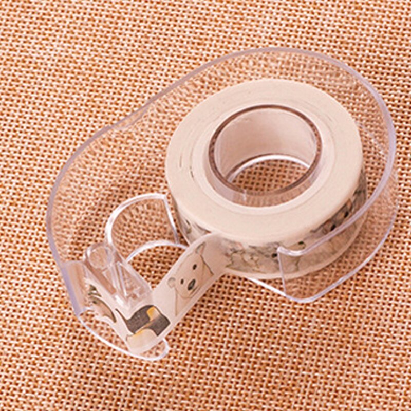 Schreibwaren transparent Bandspender Cutter