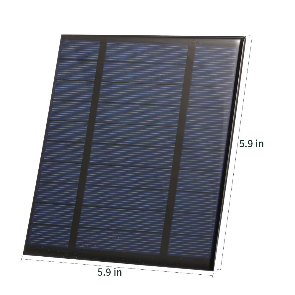 Cargador Solar portátil de 2,5 W/5V/3,7 V con puerto USB, Panel Solar compacto, cargador de teléfono para Camping, senderismo, viaje