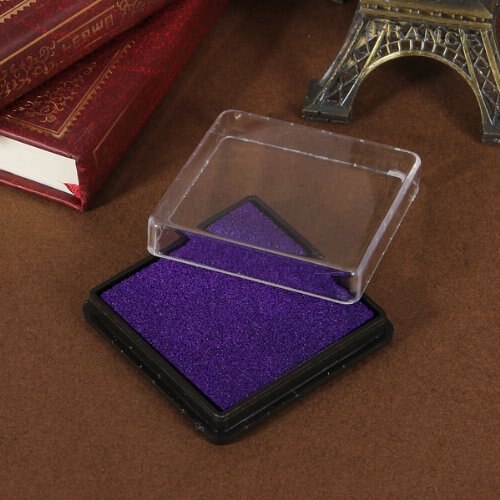 Stamp pad ink pad wedding letter document purple