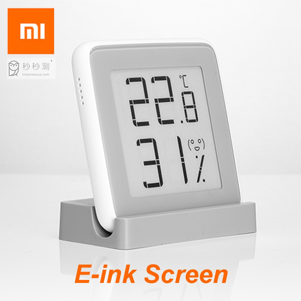 100% Xiaomi MiaoMiaoCe E-Link INK Screen Display Digital Moisture Meter High-Precision Thermometer Temperature Humidity Sensor