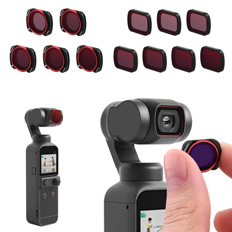 Tasche 2 Kamera Objektiv Filter Set UV CPL ND 8 16 32 Len Schutz Fall Für DJI Osmo Tasche 2 handheld Gimbal Kamera Zubehör