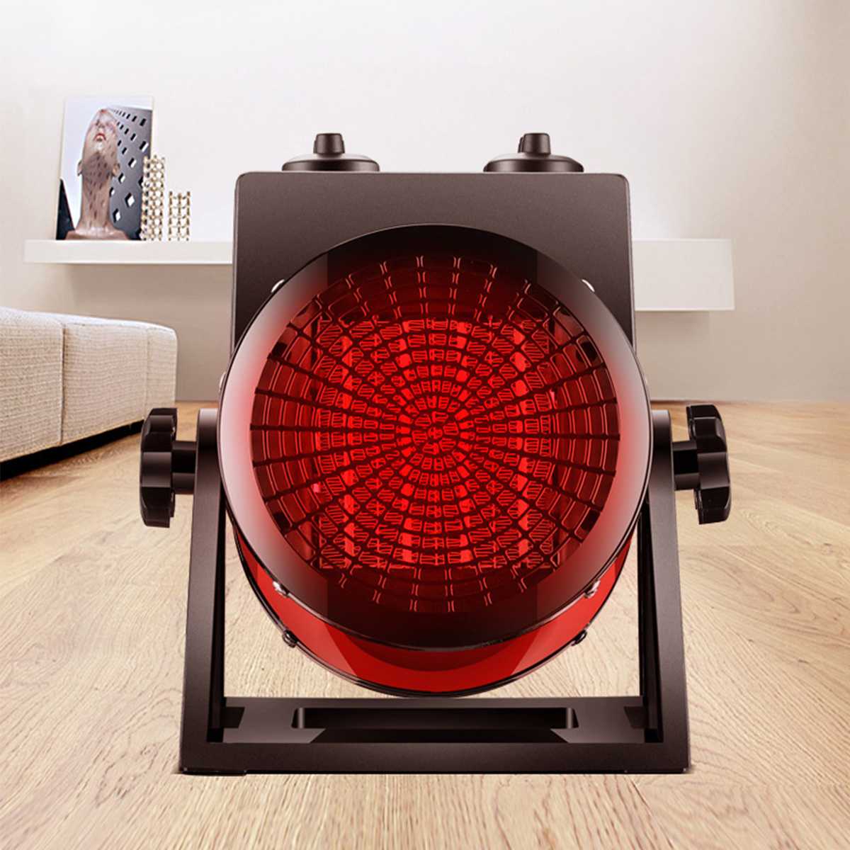 2000W Portable Patio Heater Household Electric Warmer Heating Stove Radiator Warmer Machine for Winter Indoor Heating Camping