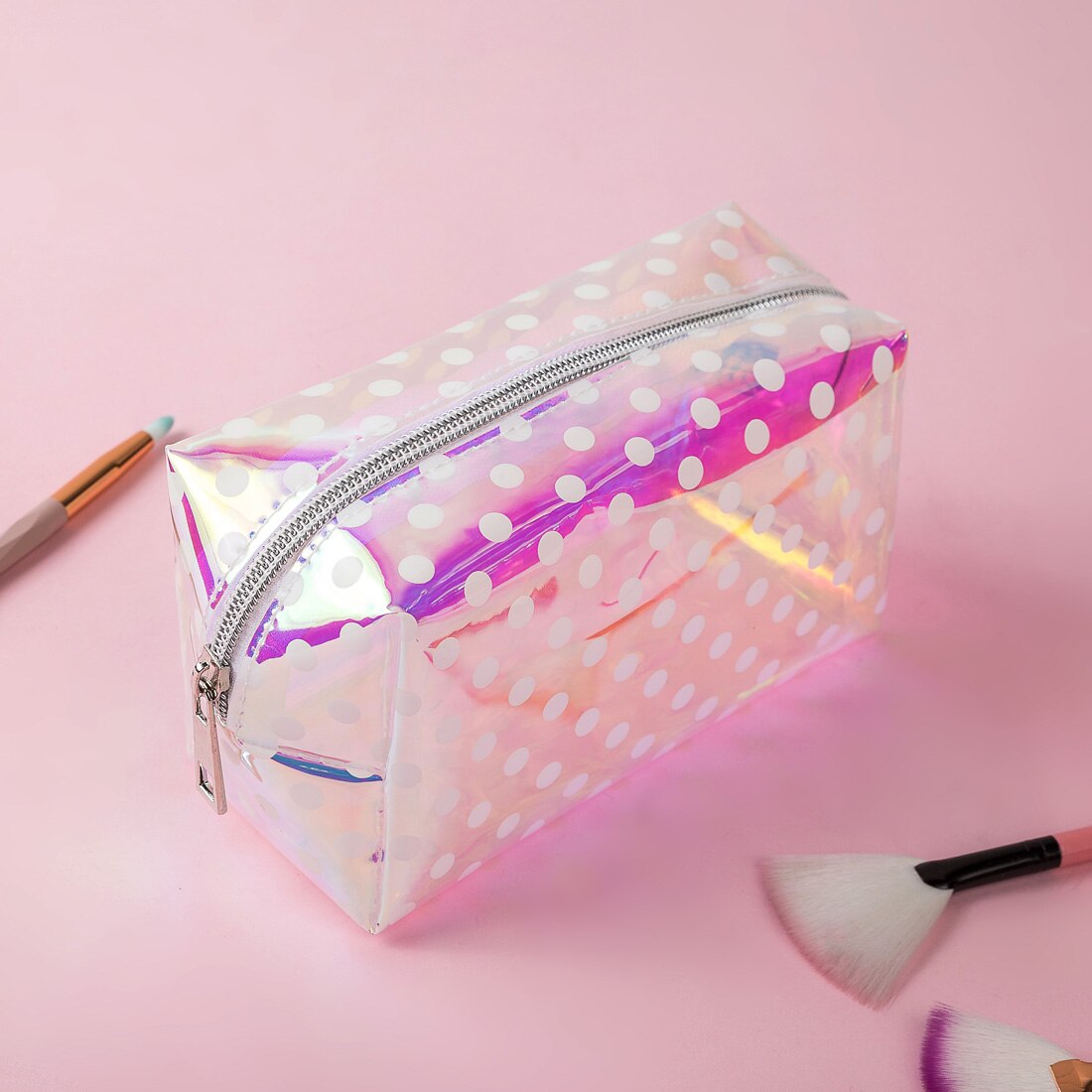 Cosmetic Bag Organizer Make Up Bag Makeup Bag Small Bags Lady Women Candy Color Travel Mini Cute Portable Colorful: 6007-3