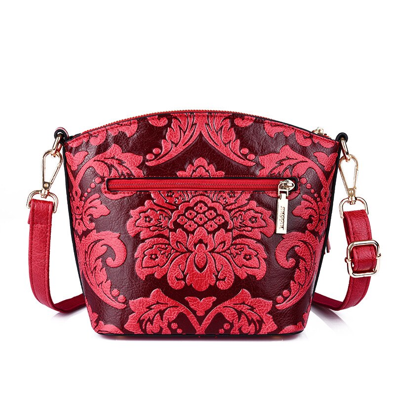 Bloemen chinese stijl sac a main femme schelp tas vrouwen messenger crossbody schoudertassen voor vrouwen pu leer bolsa feminina