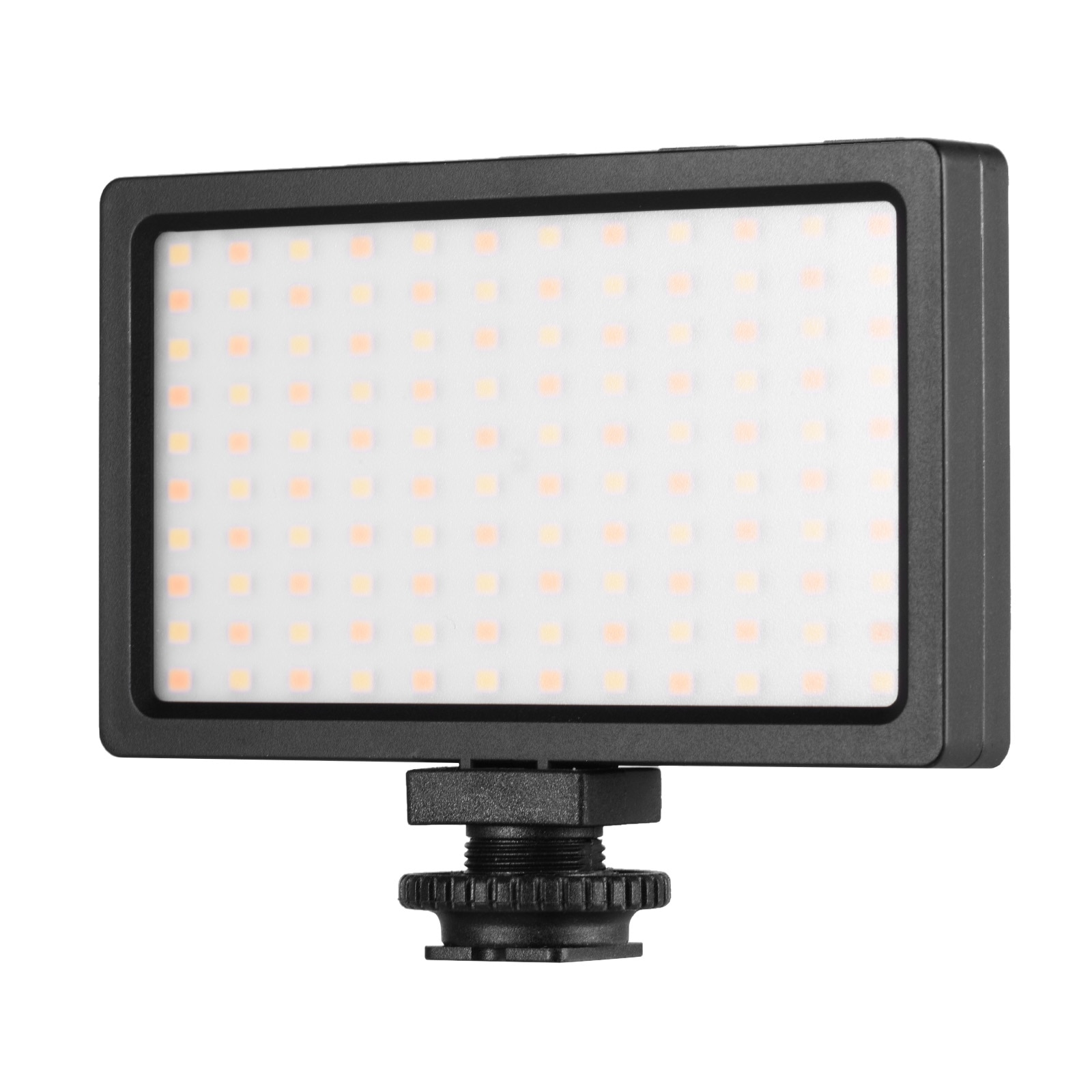 Panel de luz de vídeo LED en la Cámara, lámpara regulable de 3200K-5600K, brillo ajustable, luz Flash con soporte de zapata fría para fotografía