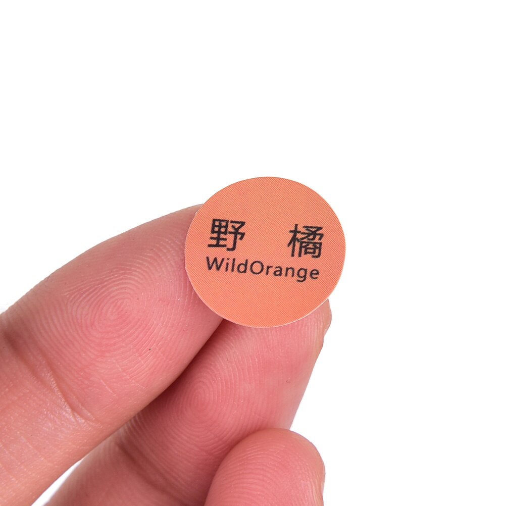 1 Sheet Adhesive Round Paper Sticker Labels Printed Essential Oil Bottles Cap Lid Labels Round Circle Stickers Colorful