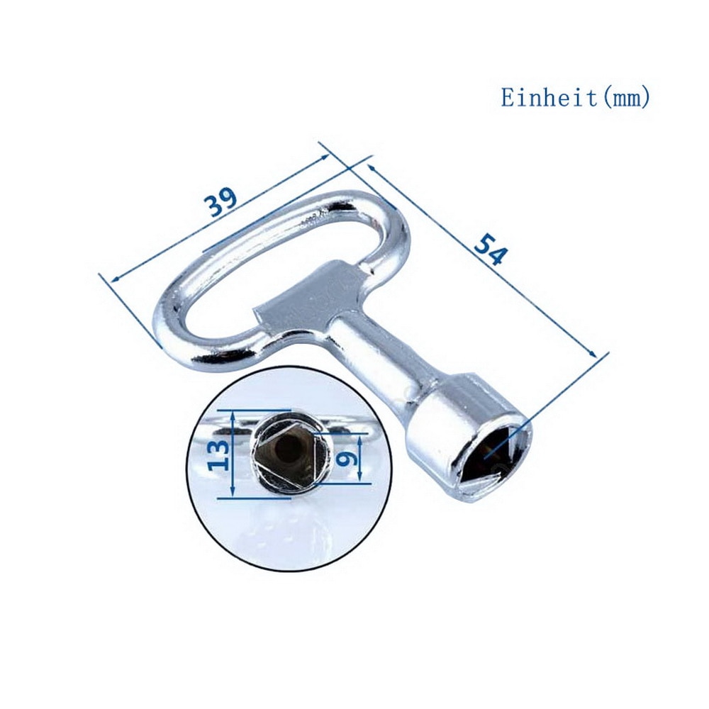 Hissdörr nyckel triangelnyckel universalnyckel tågknapp 1 bit metallnyckelnyckel för 9 x 8mm triangelpanellås