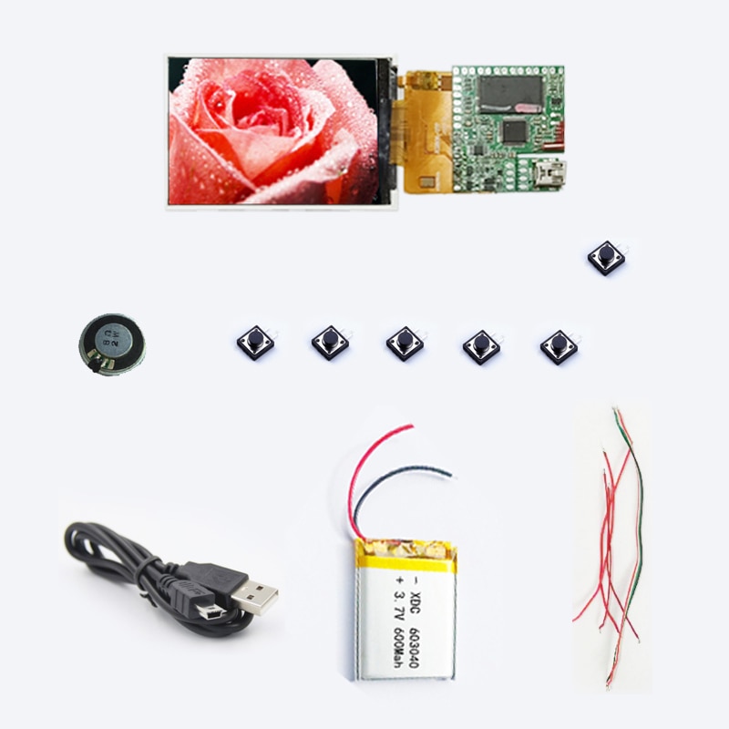 2.8 inch DIY electronic component kits video brochure module for invitation Display LEXINGDZ