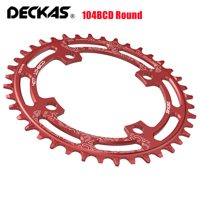 DECKAS 104BCD Bike Chainring 40T 42T 44T 46T 48T 50T 52T Tooth Narrow Wide Chainring Road Bike Mountain Bike Chainwheel 104 BCD: Yellow / 28T
