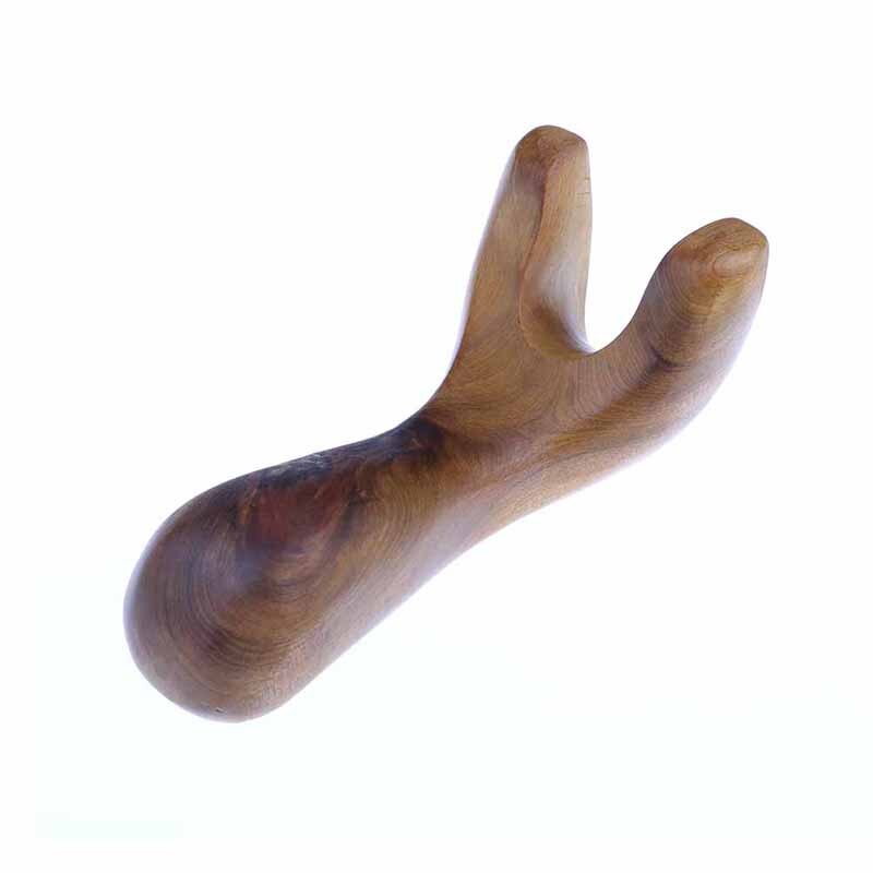 1pcs Body Neck Relax Blood Circulation Wooden Massager Triangle Trigeminal Fragrant Wood Reflexology GuaSha Tool SPA Therapy: 2