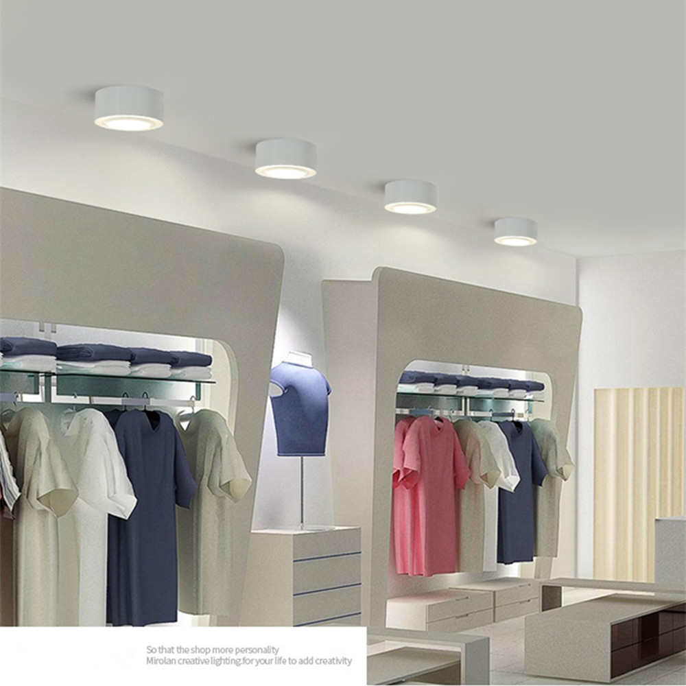 Modern Spotlight Surface Mounted Spot led Aluminum COB Chip Home Living Room Dining Room Showcase Corridor Lighting Ceiling Lamp