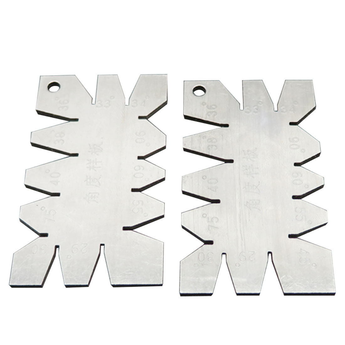 1Pc Sliver Stainless Steel Screw Thread Cutting Angle Gage Gauge Measuring Tool