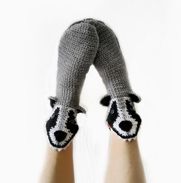 Calcetines de punto con dibujos de animales para hombre y mujer, calcetín de boca ancha, 3D, cálido y grueso, Unisex