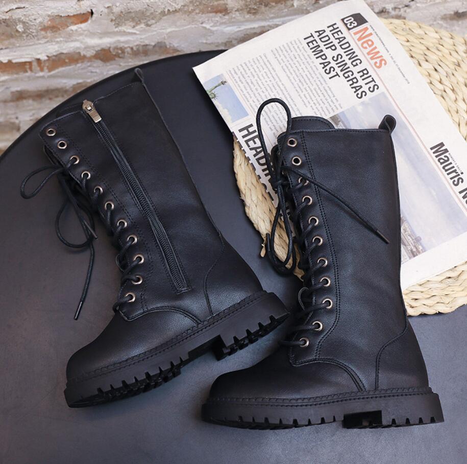 neue Herbst Mädchen Kurze Stiefel Leder freundlicher Martin Stiefel Gummi Komfortable freundlicher Stiefel