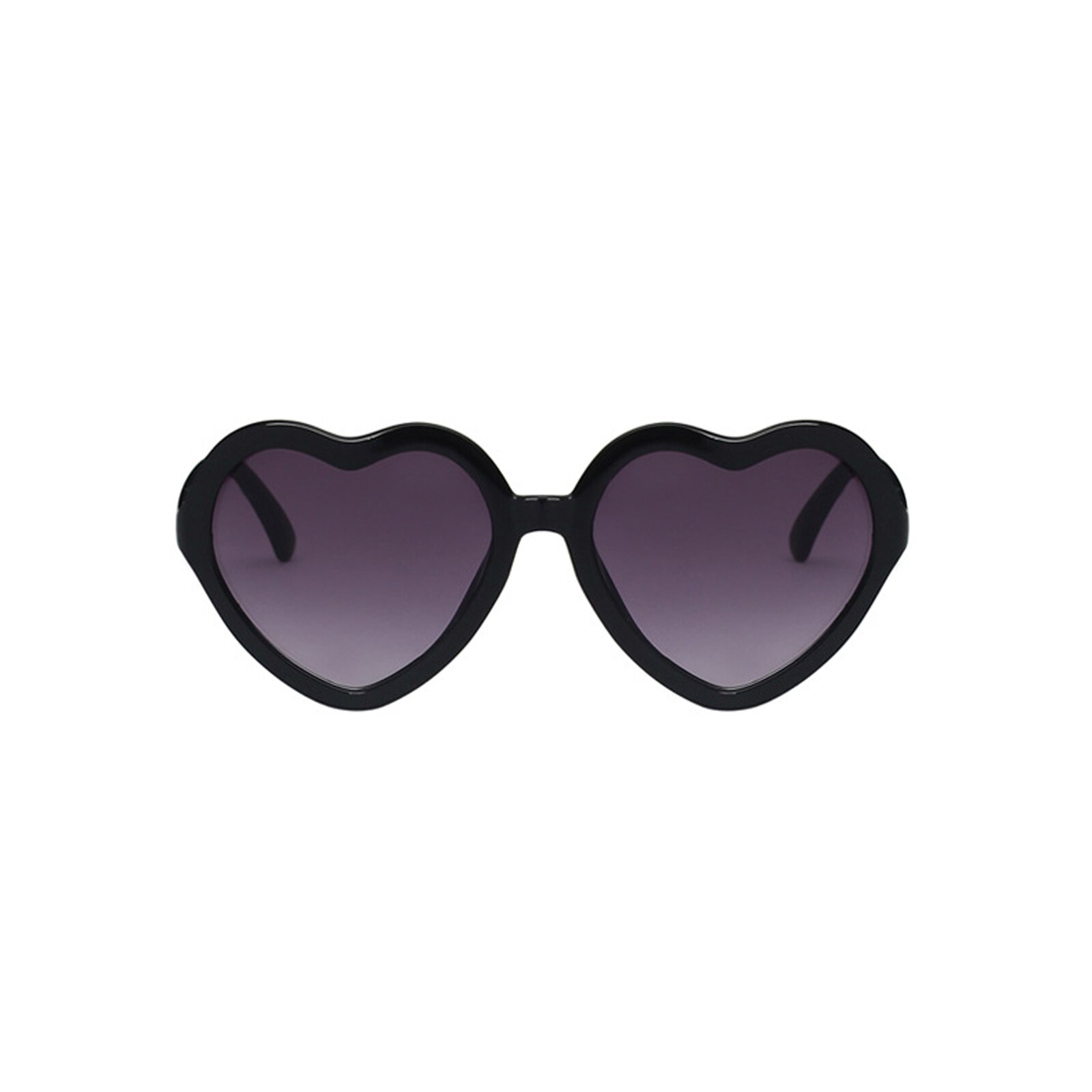 2021 Lovely Kids Toddler Love Heart Shape occhiali da sole UV Protection Frame Sun Glass per bambini per ragazzi: Black