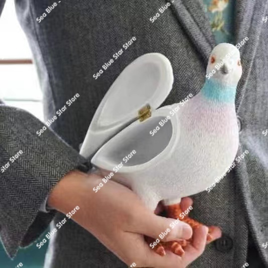 Pigeon Clutch Bag Fun Casual Versatile Bag Home Decoration Ornaments