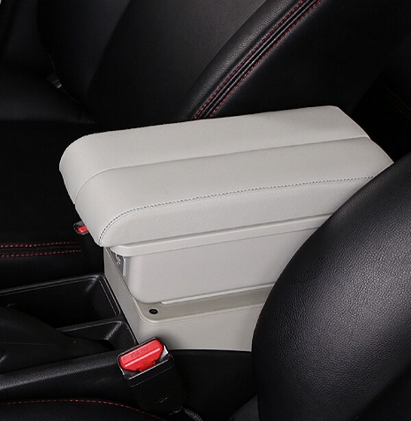 Voor Hyundai I30 Armsteun Doos Centrale Winkel Inhoud Opslag Armsteun Doos Met Usb: B-Gray