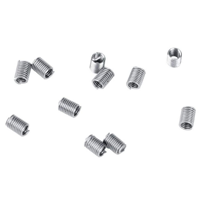 60Pcs Thread Repair Kit,304 Stainless Steel Helical Wire Threaded Insert Assortment Kit,Wire Thread Inserts