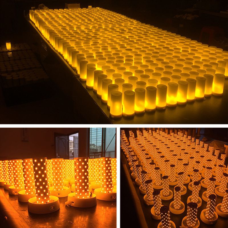 LED Flame Effect Light Bulb USB Rechargeable Battery Operated Flame Bulb Lamp