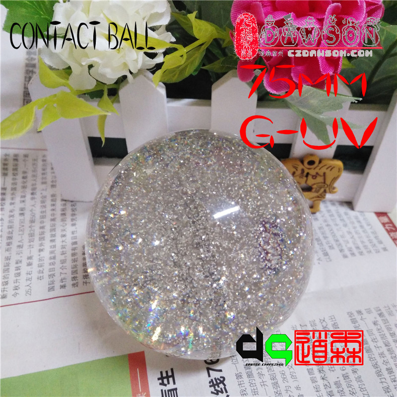 Dsjuggling Acrylic Juggling Contact Balls (2.95 Inch 75mm Color as Black, Glow, Purple): GUV