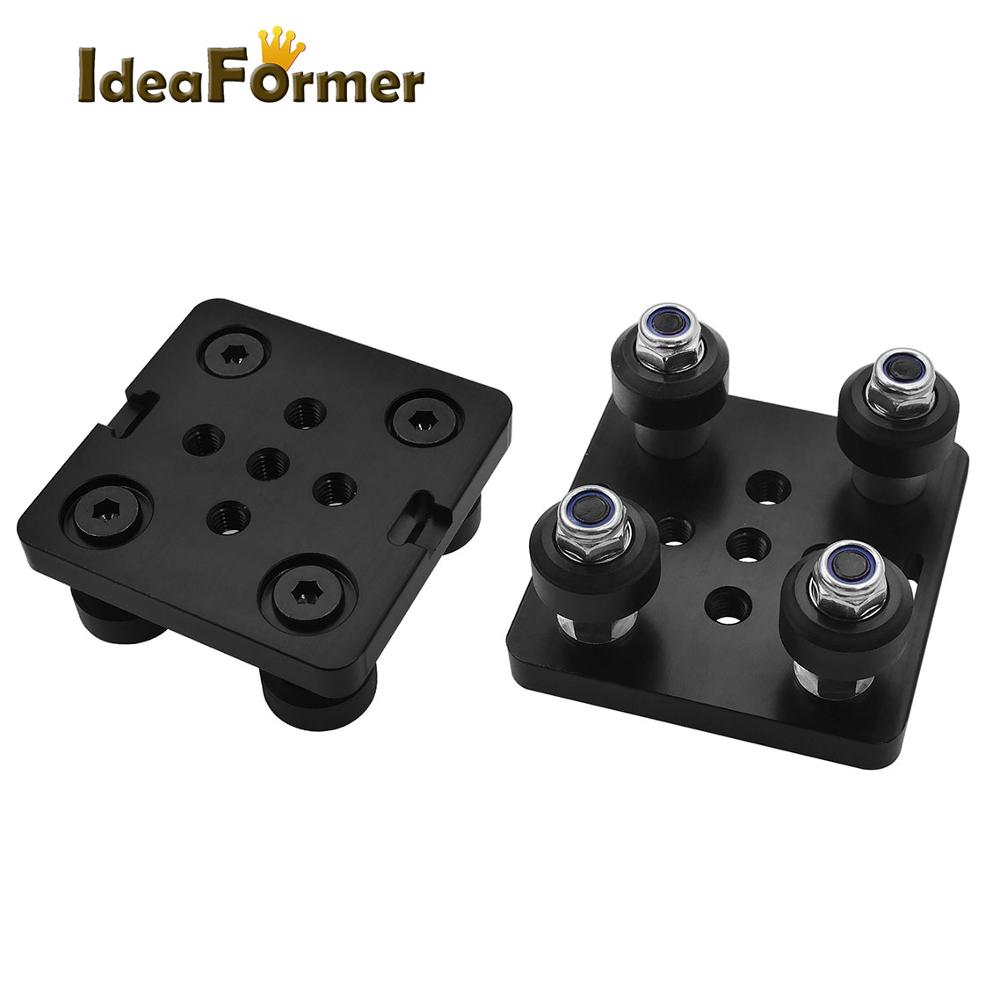 1 Set Openbuilds V slot gantry plat set spezielle rutsche Platte Für 2040 V-slot aluminium profile mini roulette kit 3D Drucker teile
