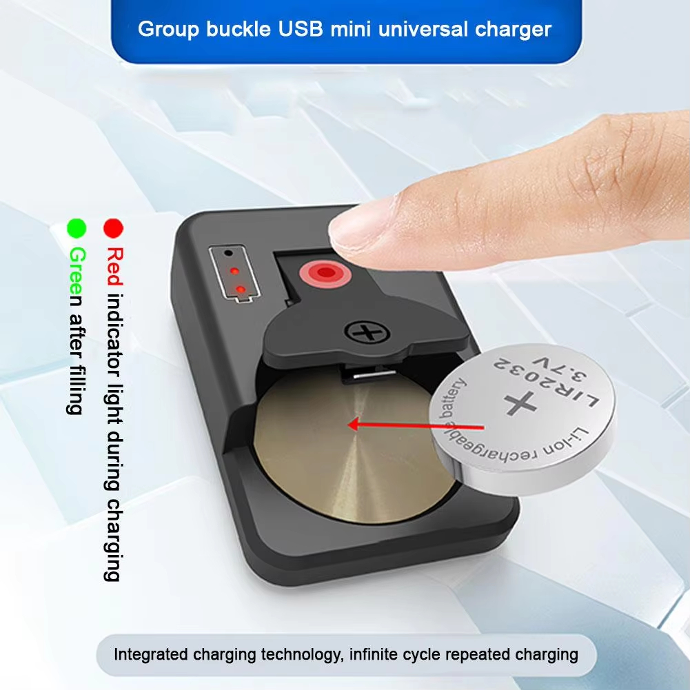 Button Battery Charger Universal Charger 4.2V Rechargeable Lithium For LIR2016 LIR2025 LIR2032 LIR2450 Protable Battery Charger
