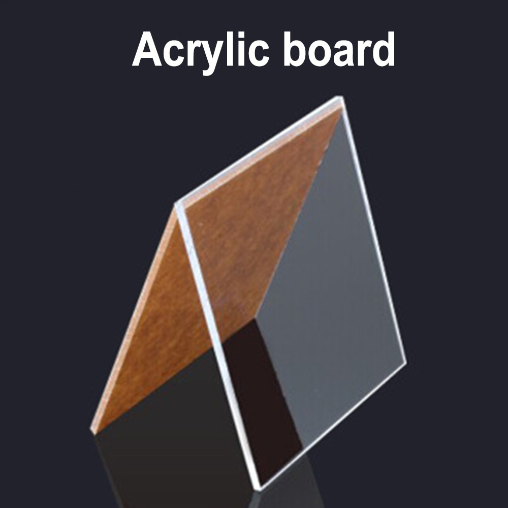 200*200mm Plexiglass Transparent Clear Acrylic 3D Lamp Accessory Board Plastic Sheet Organic Glass Polymethyl Methacrylate