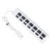 Advanced usb hub tablet notebook hab otg multi 7 Ports LED USB 2.0 Adapter Hub Power on/off Switch For PC Laptop 1PC: White