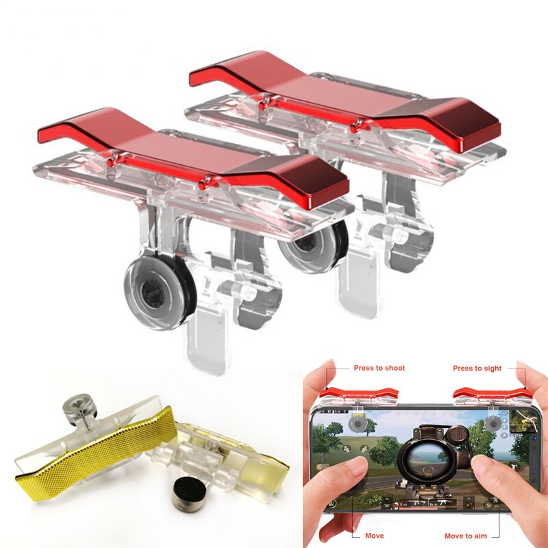 Joystick para teléfono móvil, 2 uds., L1R1, botón de juego de puntería de enlace, accesorios para teléfono móvil Xiaomi Sumsan
