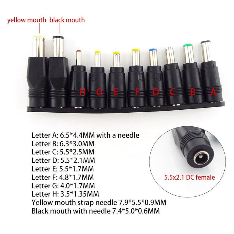 AC A DC 12V 15v 16v 18v 19v 24V Adattatore universale regolabile per caricabatterie Convertitore DC 96W per PC Laptop Eu US UK AU v