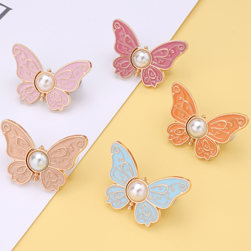 1 par de botones de cintura de mariposa ajustables para apretar la cintura de pantalones vaqueros faldas cintura reducir hebillas No requiere costura