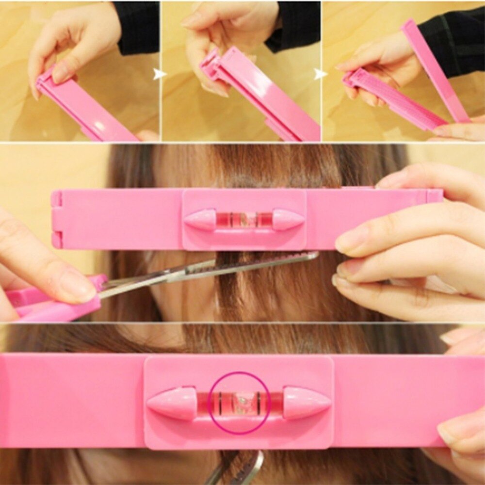 Hair Cutting Guide Level Ruler Hair Bang Cutting Comb Hairstyle Trim Tool Guide Assistance Hair Styling Accessory