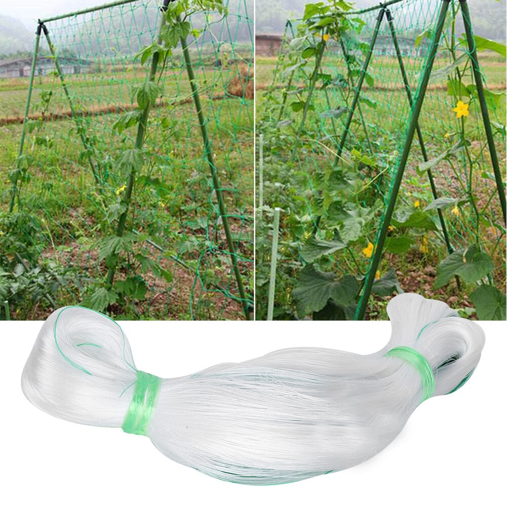 Plante mesh store trellis netting plante klatring netto havegrøntsager klatring support mesh til ært agurk vinstok