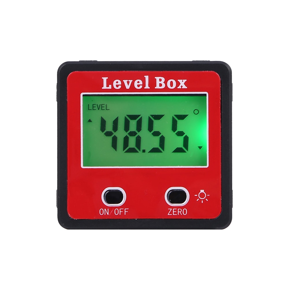 360 Mini Digital Protractor High Precision Electronic Goniometer Inclinometer Digital Level Angle Finder Angle Measurement Box: B