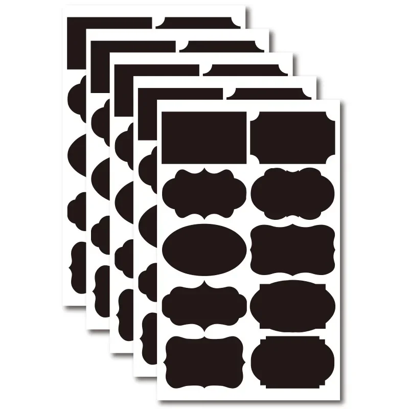 1 STKS Schoolbord Stickers Waterdicht Krijtbord Keuken Spice Label Sticker Thuis Potten Flessen Tags Schoolbord Etiketten Witte Marker