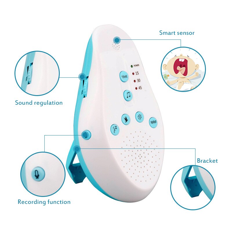 Baby Slaap Smart Witte Ruis Machine Slaap Comfort Muziek Sleep Aid Baby Slapen Monitoren