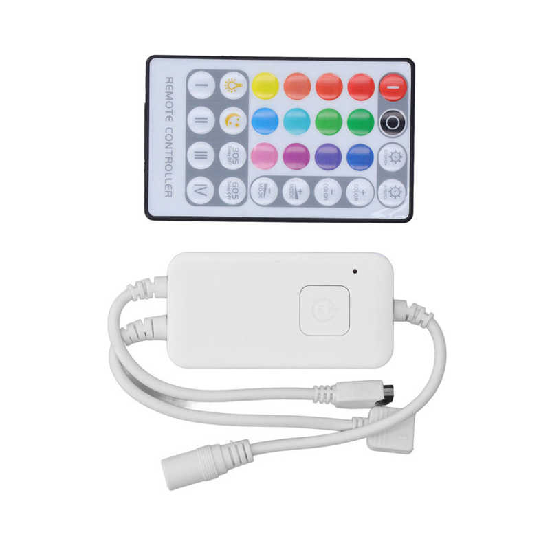 WIFI Strip Light Controller Dimmable RGB Strip Controller Multi Functional DC 5V‑24V with 28 Key Remote for Bar for Home