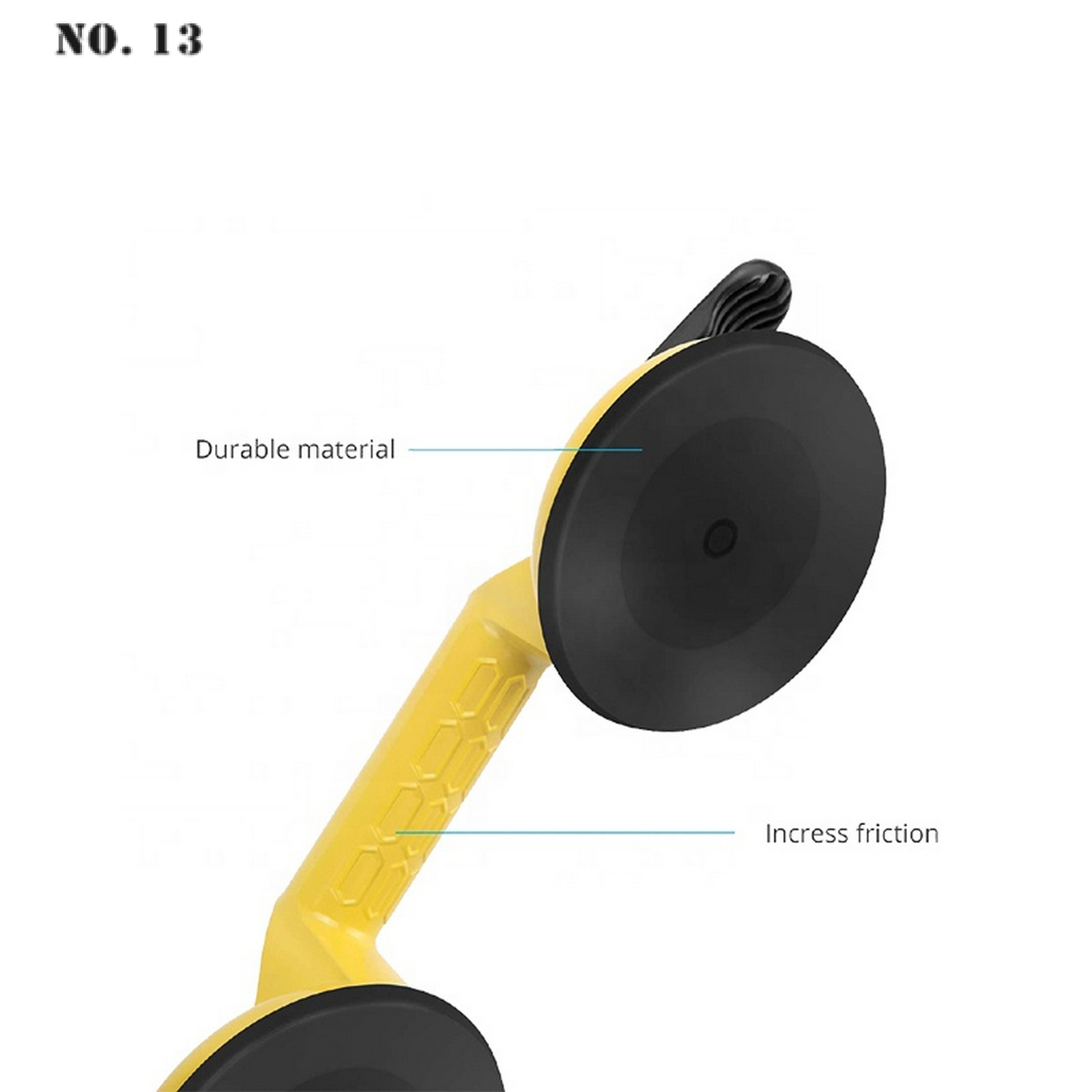 2Pcs Glas Zuignappen-Zware Ijzeren Puller/Lifter/Grijper Dubbele Vacuüm Handvat Plaat-Voor lifting Glas/Floor Kloof Fixer