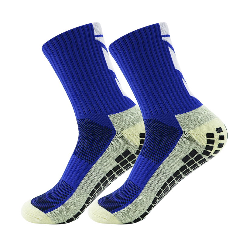 Calcetines de fútbol antideslizantes para fútbol, antihombres, adolescentes, niños, calcetines deportivos con agarre, calcetines de en negro, blanco y azul: Rosa