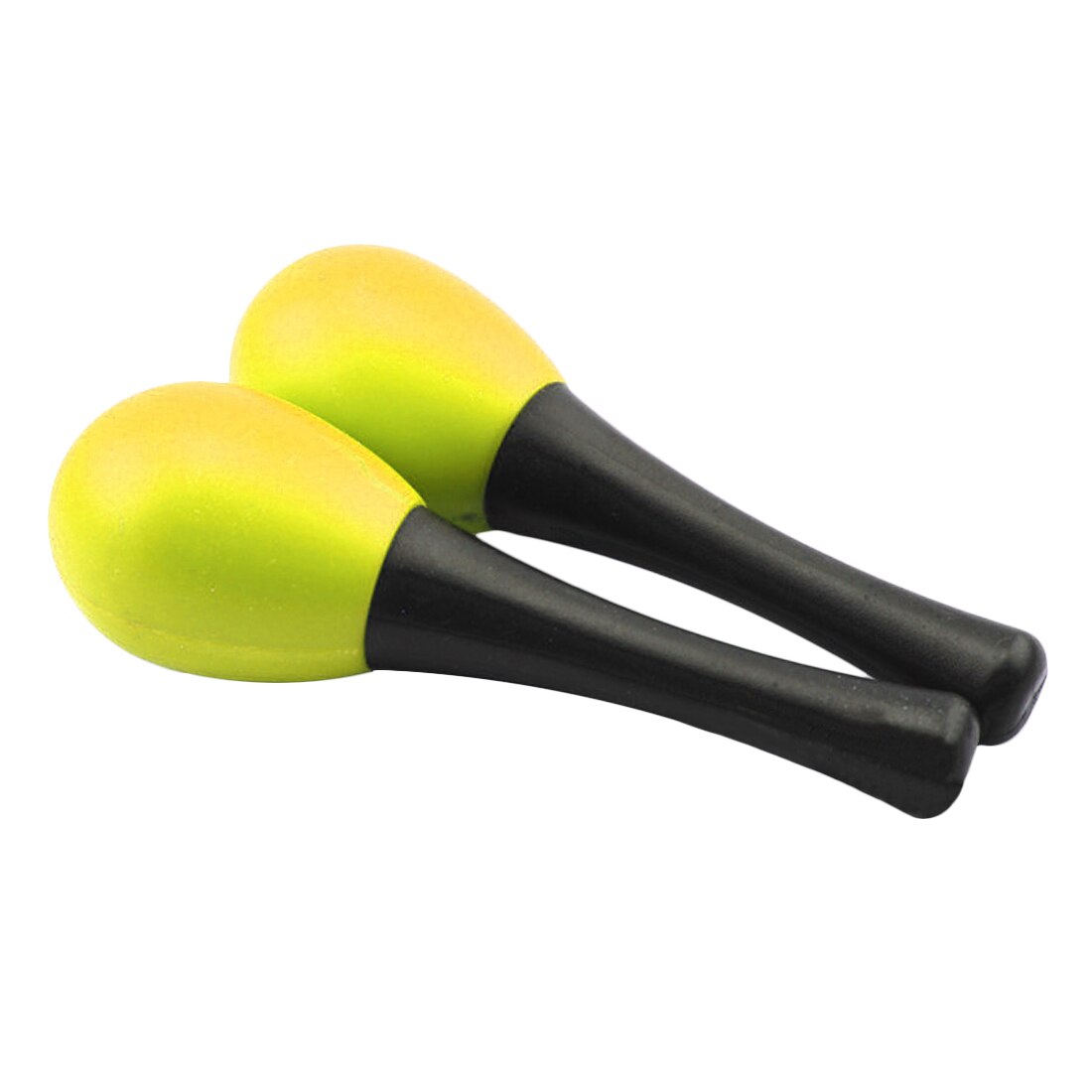 4 stk plast sand hammer maraca rangle shaker børn musikinstrumenter baby lyd musik læringslegetøj til børn: Gul