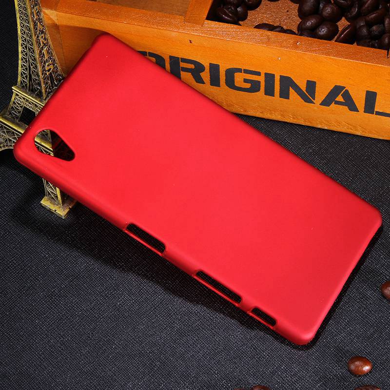 Neue Multi Farben Luxus Gummierte Matte Kunststoff Hard Case Für Sony Xperia X/X Dual F5122 5,0" handy Abdeckung Fällen: Red