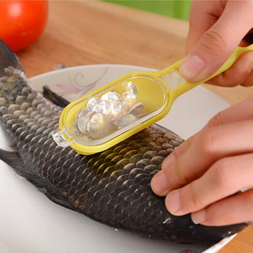 Kitchen Tool Fast cleaning Fish Skin Scales Brush Remover Peeler Scale shaver fish-scale plane fish scales flaker