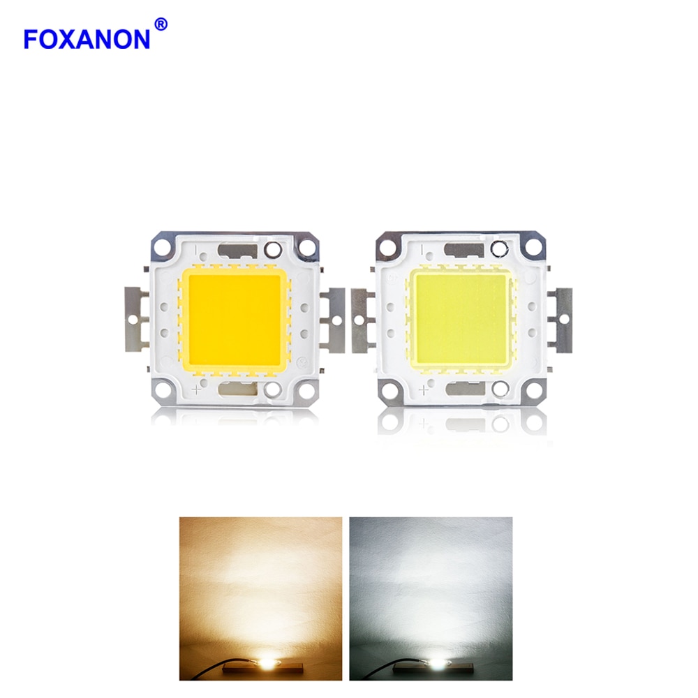 Foxanon Matrix Spot Lights 10W 20W 30W 50W 100W COB Led Lamp Bead Integrated LED Light DC12V 36V For DIY Floodlight Flashlight